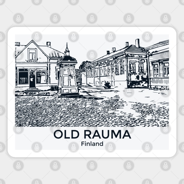 Old Rauma - Finland Magnet by Lakeric